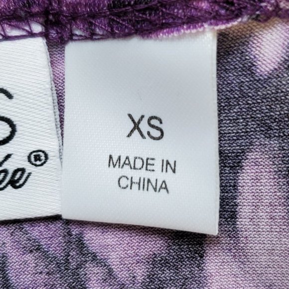 Attitudes by Renee' Purple Dopamine Irregular Hemline Tunic Top Size XS - Picture 11 of 14